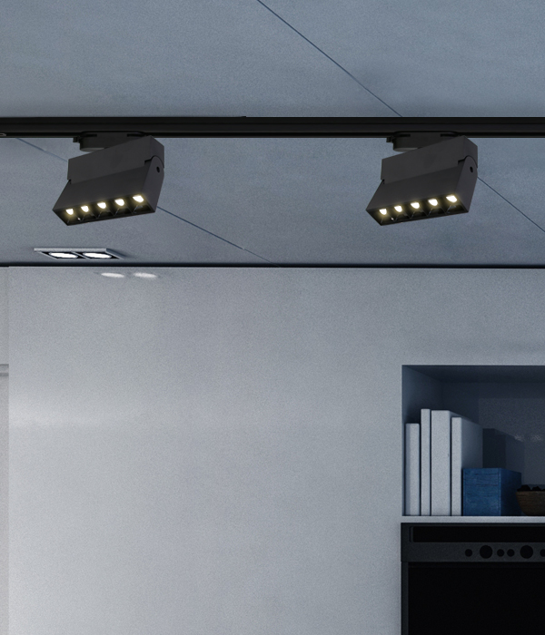 LED 폴더 레일 10W [블랙/화이트]