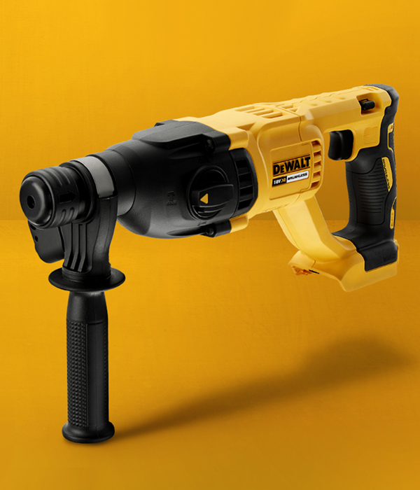 WW 디월트 18V 브러시리스 충전 로타리 햄머, 일자형 26mm/2.6J DCH133N (베어툴)